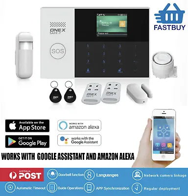 $360.95 • Buy OneX Wifi 4G SMS Smart Home Alarm System - Google Assistant - Amazon Alexa -