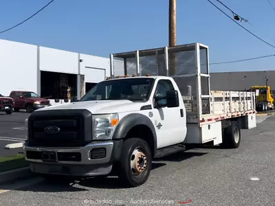 2014 Ford F-450 Stake Bed Flatbed Utility Pickup Truck V8 Diesel S/A Bidadoo • $761.63