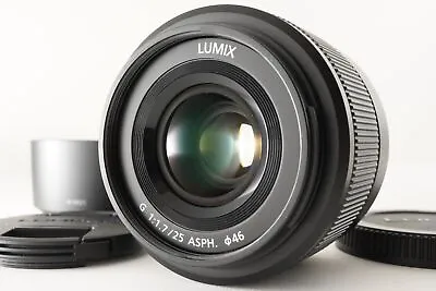 Panasonic LUMIX G 25mm F1.7 ASPH Black AF Wide Angle Lens From Japan #7491 • £110.12