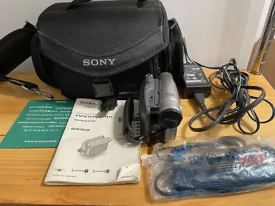 Sony Handycam DCR-HC28 Camcorder Mini Dv W Case Charger Battery Cables • $140