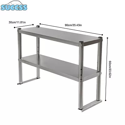 Stainless Steel Work Table Food Prep Shelf Station Commercial Kitchen Restaurant • $54.15