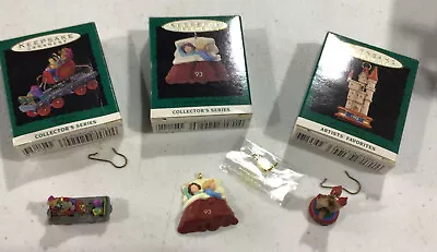 3 Hallmark Keepsake Christmas Collector’s Series Miniature Ornaments • $9.90