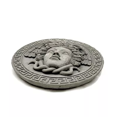 VINTAGE MEDUSA PLAQUE Cement Concrete Wall Hanging Home Garden Art Décor Tablet  • $89.99