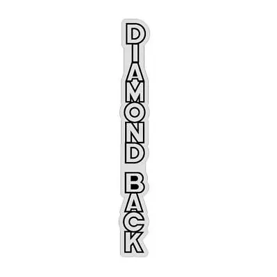 Diamond Back - Black - Vertical - Stem Decal - Old School Bmx • $6.60
