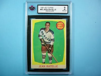 1961/62 Topps Nhl Hockey Card #60 Jean Ratelle Rookie Ksa 2 Gd Nice 61/62 Topps • $229.99