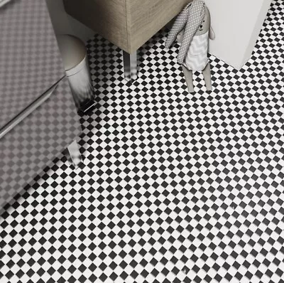 Wooda Black & White Ceramic Mosaic Tile Sheet (L)300mm (W)300mm (B & Q) • £9.99