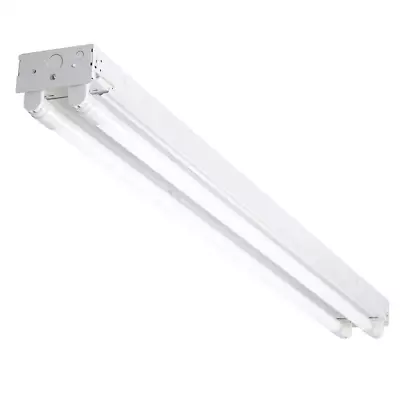 T8 LED White Strip Light Fixture 4 Ft. 4000K Non Dimmable Commercial Lighting  • $37.88