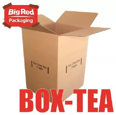 10x Tea Chest Moving Box 430x400x600mm Cardboard Carton Removalist • $33.95