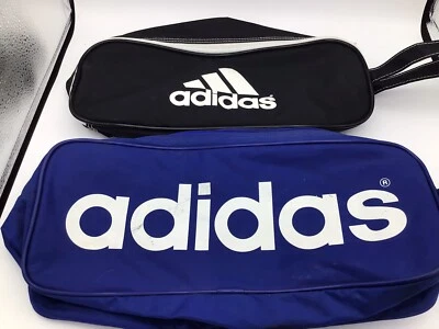$29.95 • Buy Vintage Adidas Shoe Bag Black White Toiletry Bag Blue Lot Of 2
