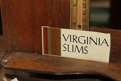 Vintage 1980's Store Display Sticker Cigarette Decal Virginia Slims • $3