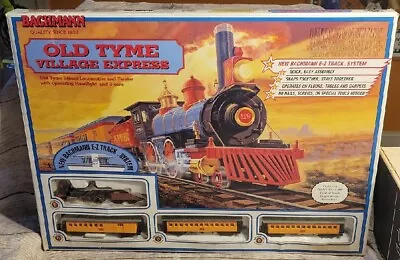 BACHMANN  OLD TYME VILLAGE EXPRESS  HO Scale OLD WEST ELECTRIC TRAIN SET #00605 • $303.23