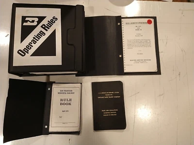 $6 • Buy Railroad Operating Rules - BN, San Francisco, Chicago, Electro Motive E8 Manual
