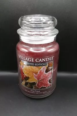 Village Candle First Frost Rare Limited Edition Large 26 FL Oz Jar Discontinued • $30