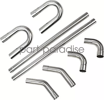 3 Inch 76mm Universal Stainless Steel Exhaust Pipe Mandrel Straight Bend Kit • $129.99