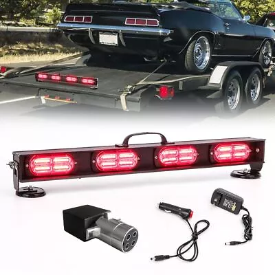 LED Wireless Tow Trailer Light Bar Battery Flashing Warning Magnetic Base Light • $159.99