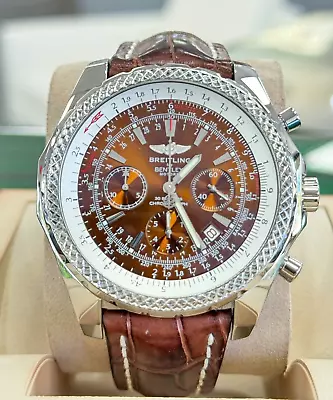 Breitling Bentley Motors A2536212 48mm RARE Havana Bronze Dial Steel PAPERS • $8472.86