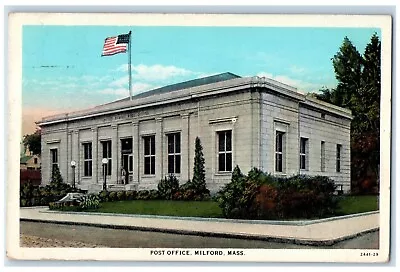 1936 Post Office Building Milford Massachusetts MA Posted Vintage Postcard • $14.98
