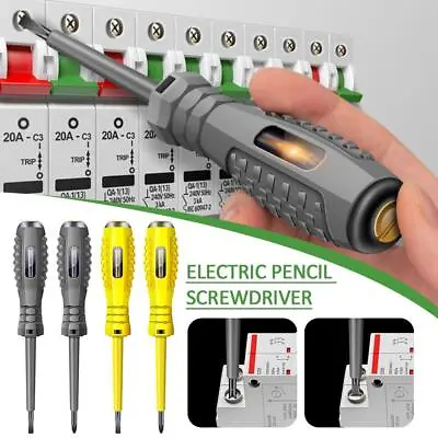 Electric Voltage Tester Pen Screwdrivers AC-Non-contact Induction Test Pencils • $2.27