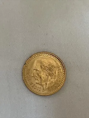 1945 Gold 2.5 Peso Mexican Dos Y Medio Pesos Coin B10 • $215