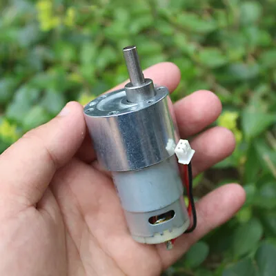 37MM DC 6V-12V 260RPM Slow Speed Large Torque Small RS-385 Metal Gear Box Motor • $9.75