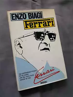 Enzo Ferrari Book 1980 Interwiev E. Biagi Fangio Niki Lauda Surtees Maranello • $63.94