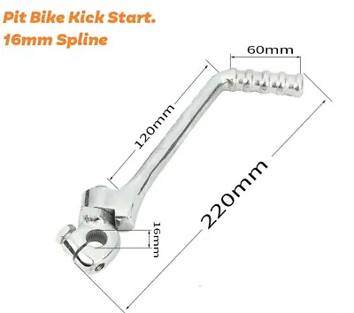 16mm PIT DIRT BIKE HEAVY DUTY KICKSTART LEVER 50cc 110cc 125cc 140CC 150 PITBIKE • £15.99