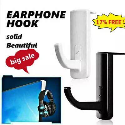 $2.46 • Buy Headphone Holder Universal Headset Hanger Wall Hook Earphone Stand