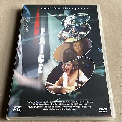 Ian Paice: Not For The Pros (DVD 2002) Drum Instruct Documentary Live Jam Bio ++ • $19.99