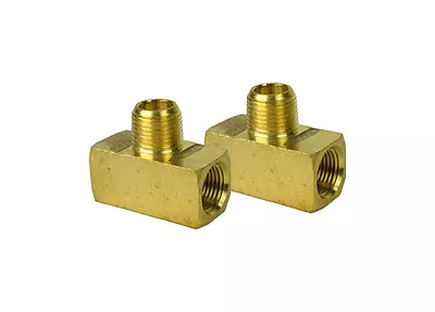 2 Male Branch Pipe Tee 1/4  NPT Male X 1/4  NPT Female For Air & Hydraulics • $26.45