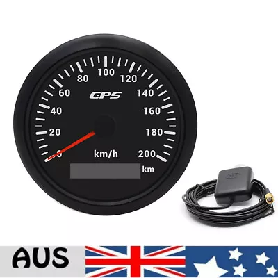 85mm Digital GPS Speedometer Gauge 200km/h For Car Boat 7 Colors • $66.87