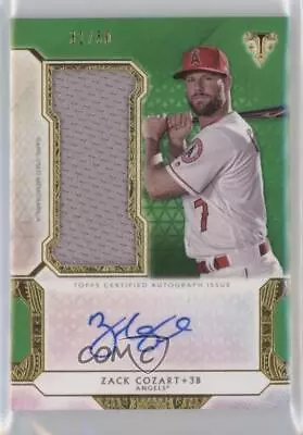 2018 Topps Triple Threads Single Jumbo Relics Emerald /50 Zack Cozart Auto • $9.16