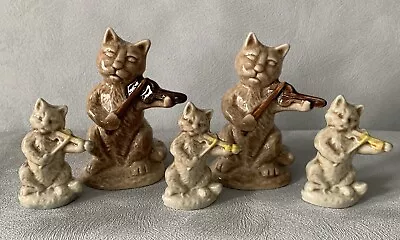 Wade - Set Of Five - The Cat & The Fiddle Figurines & Whimsies (Job Lot) • £4.40