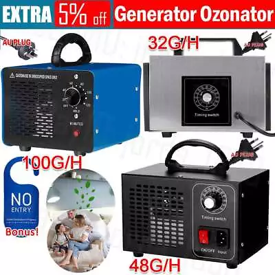 100G/H Ozone Generator Ozonator Machine Air Purifier Clean Deodoriser Ionizer AU • $72.45