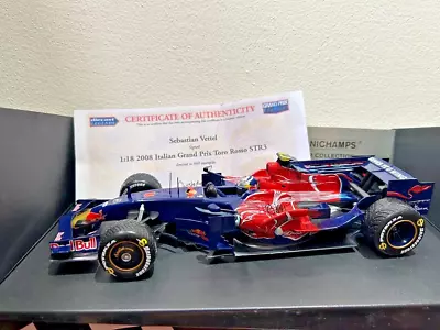 Minichamps F1 1:18 S. Vettel Signed Including Certificate Of Authenticity STR 3 • $167.50