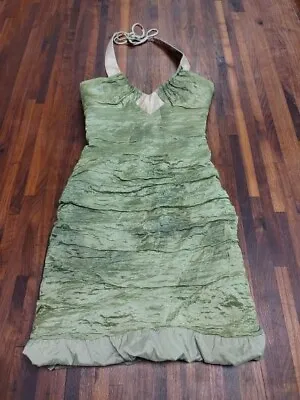 Nicole Miller Collection Women's Size 0 Green Sleeveless Cocktail Prom Dress • $14.95