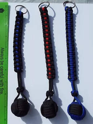 Pick Your Color(s) Paracord Monkey Fist Handmade USA Camo Red Blue Pink • $14.99