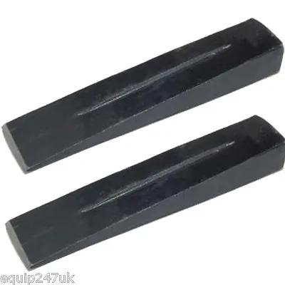 LOG SPLITTING CHISEL WEDGE X 2 For Maul Axe  Log Splitter Chopper Axe Logs Farm • £23.73