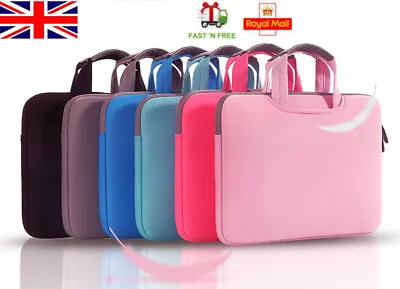 11 12 13 14 15.4 15.6 Inch Shockproof Laptop Sleeve Case Bag For Macbook HP Dell • £12.85