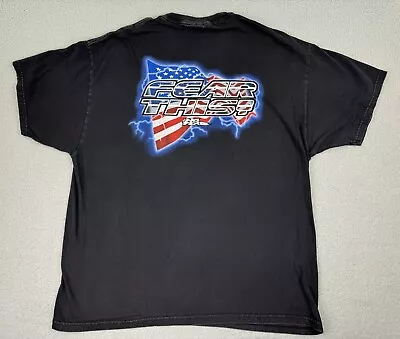 No Fear T-shirt Mens XL Black Short Sleeve Crew Neck Fear This Flag Vintage Y2K • $32