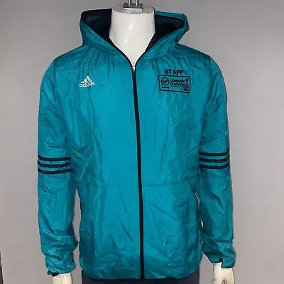 Rare Adidas Climaproof Jacket  London Marathon Staff 2016 Size Medium • £20