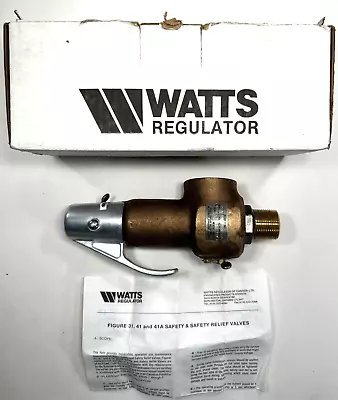 WATTS 1  150 Set Pressure Fig 31 Safety Relief Valve 0216095 • $394.88