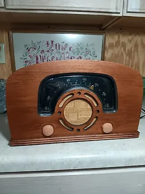 Vintage Zenith Console Tone Tube Radio Model 6D2614 Wood WORKS  • $115