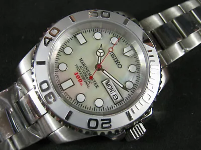 SEIKO DIVER HN35 Automatic Date Sapphire MOP Dial Ceramic Water Proof FREE SHIP • $295