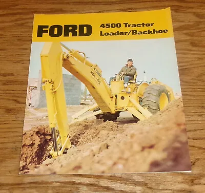 Original 1972 Ford 4500 Tractor Loader Backhoe Sales Brochure 72 • $23.13