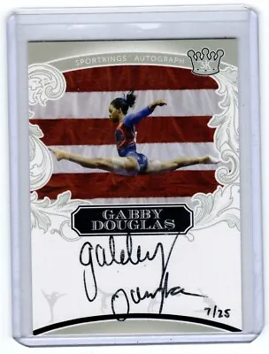 2022 Sportkings Silver Gabby Douglas Autograph 07/25 Olympic Gold Medallist • $39.95