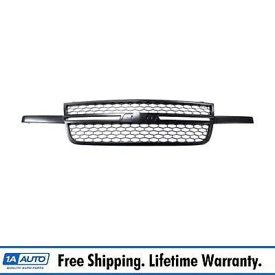 Front Upper Black Grille Assembly For Chevy Silverado SS Pickup Truck New • $159.95