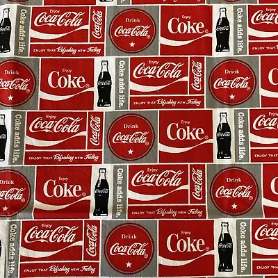 Coca Cola -  Novelty Fabric For Sewing Quilting Crafts • $5.99