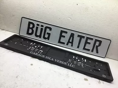 Bug Eater With FRAME European License Plate Genuine Vw Bmw Mercedes BMW Rat Rod • $40