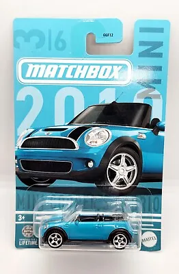 Matchbox 2024 MBX Team Mini Blue 2010 Mini Cooper S Cabrio Toy Car Mattel  • $4.75