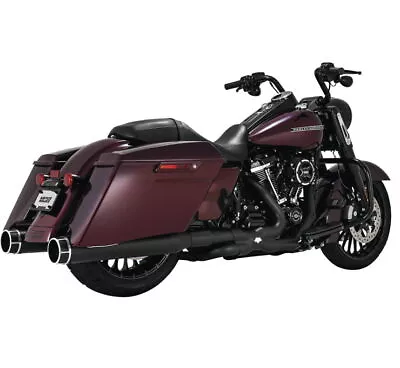 Vance & Hines 46676 Torquer 450 Machine Cut Matte Black Slip-On Mufflers • $479.99